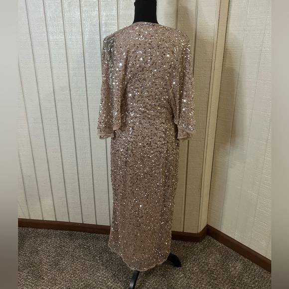 ASOS Maya Deluxe Tall Bridesmaid Sequin Wrap Dress, size 10. - Picture 6 of 8